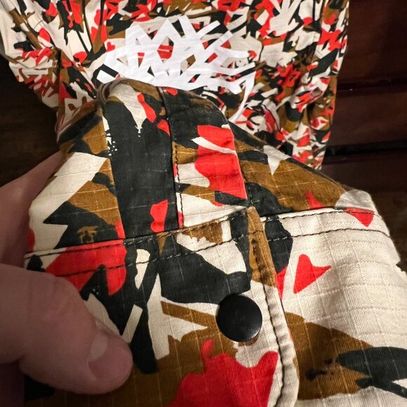 Timberland Camo Patterned Canvas Button Down Shirt Jacket - Picture 5 of 5